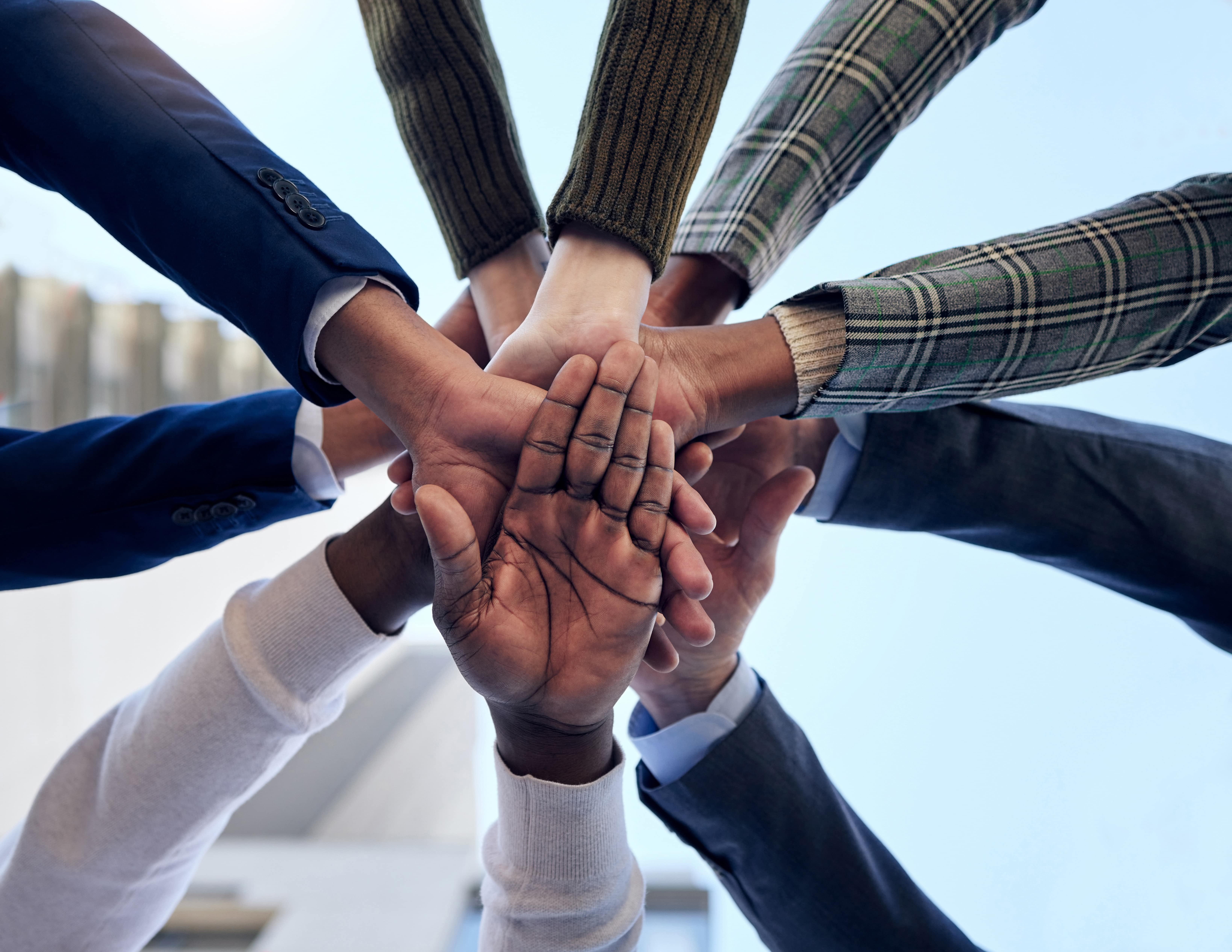 recruiting for a business and shaking hands atwork